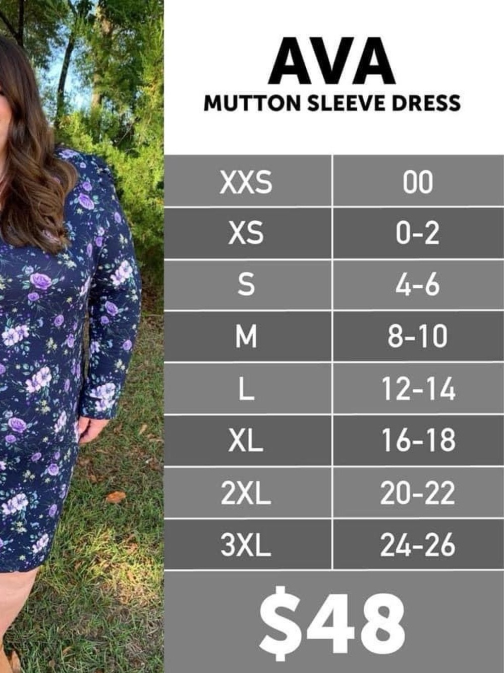 LuLaRoe Long Sleeve V-Neck Dress in Magenta - Picture 2 of 3